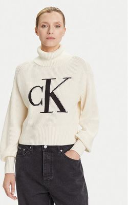 Sweter damski zimowy Calvin Klein Jeans ze sklepu: MODIVO w kategorii: Swetry damskie - zdjęcie WP-EBWP-BKLVO-LN0_0000305359384
