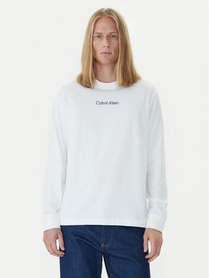 T-shirt męski casual Calvin Klein ze sklepu: MODIVO w kategorii: T-shirty męskie - zdjęcie WP-EBWP-BKLVO-LN0_0000305360892