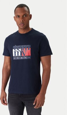 T-shirt męski młodzieżowy na wiosnę Tommy Jeans ze sklepu: MODIVO w kategorii: T-shirty męskie - zdjęcie WP-EBWP-BKLVO-LN0_0000305361769