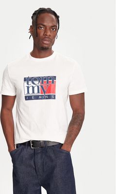 T-shirt męski wiosenny młodzieżowy Tommy Jeans ze sklepu: MODIVO w kategorii: T-shirty męskie - zdjęcie WP-EBWP-BKLVO-LN0_0000305361776