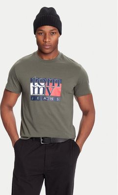 T-shirt męski na wiosnę Tommy Jeans ze sklepu: MODIVO w kategorii: T-shirty męskie - zdjęcie WP-EBWP-BKLVO-LN0_0000305361783