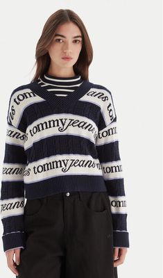 Sweter damski casual Tommy Jeans ze sklepu: MODIVO w kategorii: Swetry damskie - zdjęcie WP-EBWP-BKLVO-LN0_0000305373922