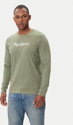 Pepe Jeans - T-shirt męski na jesień ze sklepu: MODIVO w kategorii: T-shirty męskie - zdjęcie WP-EBWP-BKLVO-LN0_0000305375674