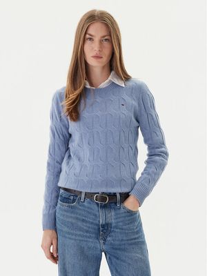 Sweter damski casual Tommy Hilfiger ze sklepu: MODIVO w kategorii: Swetry damskie - zdjęcie WP-EBWP-BKLVO-LN0_0000305376565