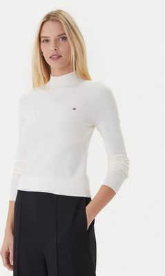 biały Sweter damski na zimę Tommy Hilfiger ze sklepu: MODIVO w kategorii: Swetry damskie