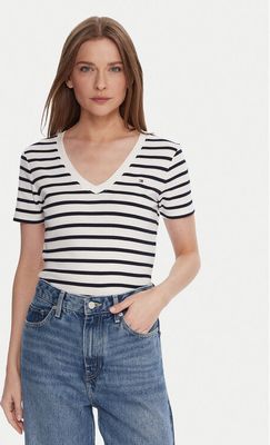 Bluzka damska na wiosnę Tommy Hilfiger ze sklepu: MODIVO w kategorii: Bluzki damskie - zdjęcie WP-EBWP-BKLVO-LN0_0000305377050