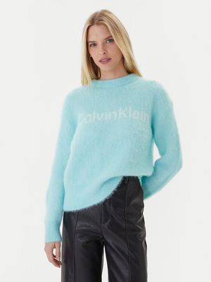 Sweter damski na zimę casual Calvin Klein ze sklepu: MODIVO w kategorii: Swetry damskie - zdjęcie WP-EBWP-BKLVO-LN0_0000305379344