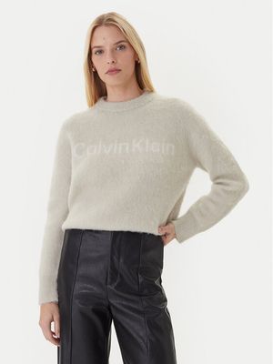Sweter damski casualowy Calvin Klein ze sklepu: MODIVO w kategorii: Swetry damskie - zdjęcie WP-EBWP-BKLVO-LN0_0000305379351
