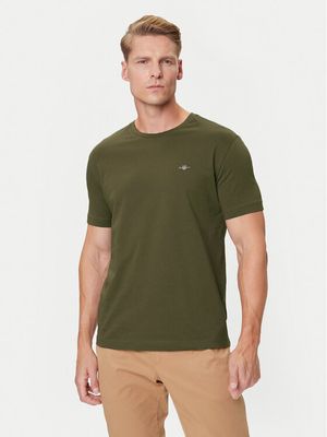 T-shirt męski casual Gant ze sklepu: MODIVO w kategorii: T-shirty męskie - zdjęcie WP-EBWP-BKLVO-LN0_0000305406378