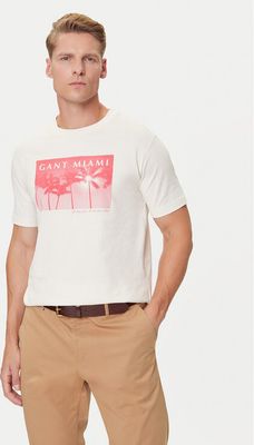T-shirt męski w stylu młodzieżowym Gant ze sklepu: MODIVO w kategorii: T-shirty męskie - zdjęcie WP-EBWP-BKLVO-LN0_0000305406477