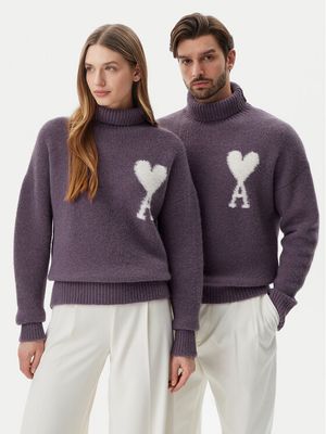 AMI Paris - Sweter męski casualowy ze sklepu: MODIVO w kategorii: Swetry męskie - zdjęcie WP-EBWP-BKLVO-LN0_0000305407405