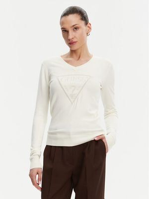 Sweter damski Guess ze sklepu: MODIVO w kategorii: Swetry damskie - zdjęcie WP-EBWP-BKLVO-LN0_0000305417114