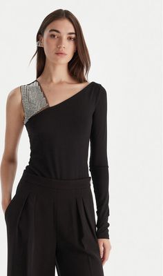 Bluzka damska casual Patrizia Pepe ze sklepu: MODIVO w kategorii: Bluzki damskie - zdjęcie WP-EBWP-BKLVO-LN0_0000305439970