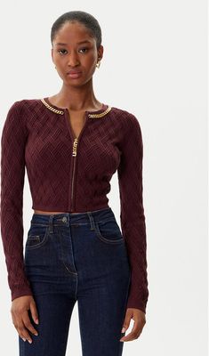 Elisabetta Franchi - Sweter damski zimowy casualowy ze sklepu: MODIVO w kategorii: Swetry damskie - zdjęcie WP-EBWP-BKLVO-LN0_0000305443243