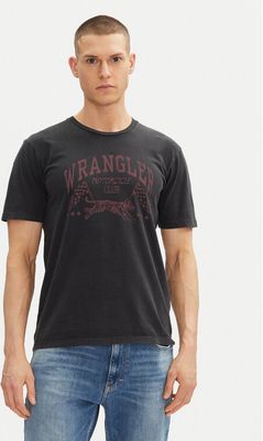 T-shirt męski w stylu młodzieżowym Wrangler ze sklepu: MODIVO w kategorii: T-shirty męskie - zdjęcie WP-EBWP-BKLVO-LN0_0000305445438