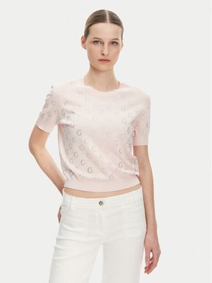 Sweter damski casualowy na zimę Guess ze sklepu: MODIVO w kategorii: Swetry damskie - zdjęcie WP-EBWP-BKLVO-LN0_0000305450562