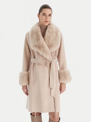 Płaszcz damski casual Marciano Guess ze sklepu: MODIVO w kategorii: Płaszcze damskie - zdjęcie WP-EBWP-BKLVO-LN0_0000305453280