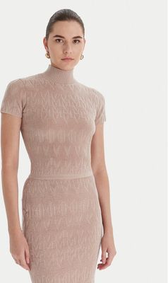 różowy Sweter damski z golfem Marciano Guess ze sklepu: MODIVO w kategorii: Swetry damskie