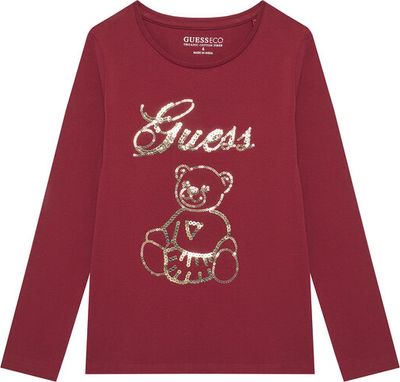 Bluzka dziewczęca na wiosnę Guess ze sklepu: MODIVO w kategorii: Bluzki dziewczęce - zdjęcie WP-EBWP-BKLVO-LN0_0000305454508