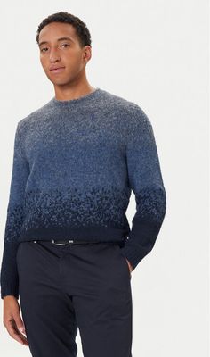 Sweter męski casual Guess ze sklepu: MODIVO w kategorii: Swetry męskie - zdjęcie WP-EBWP-BKLVO-LN0_0000305456496