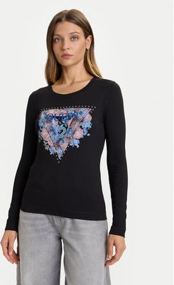 Bluzka damska Guess ze sklepu: MODIVO w kategorii: Bluzki damskie - zdjęcie WP-EBWP-BKLVO-LN0_0000305461636