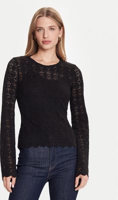 Guess - Bluzka damska elegancka ze sklepu: MODIVO w kategorii: Bluzki damskie - zdjęcie WP-EBWP-BKLVO-LN0_0000305463548