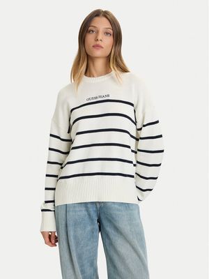 Sweter damski casualowy Guess Jeans ze sklepu: MODIVO w kategorii: Swetry damskie - zdjęcie WP-EBWP-BKLVO-LN0_0000305463777
