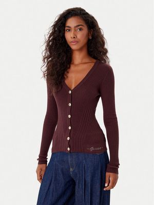 Sweter damski casual Guess ze sklepu: MODIVO w kategorii: Swetry damskie - zdjęcie WP-EBWP-BKLVO-LN0_0000305465061