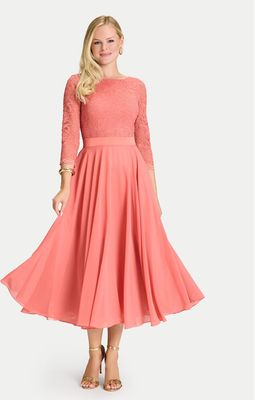 Sukienka elegancka Swing ze sklepu: MODIVO w kategorii: Sukienki - zdjęcie WP-EBWP-BKLVO-LN0_0000305468864