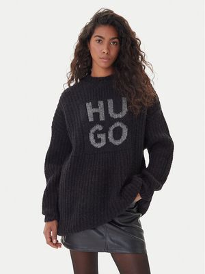 Sweter damski casual HUGO ze sklepu: MODIVO w kategorii: Swetry damskie - zdjęcie WP-EBWP-BKLVO-LN0_0000305478702