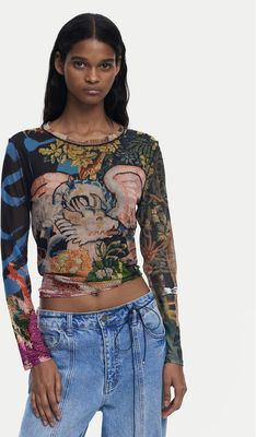 Bluzka damska jesienna Desigual ze sklepu: MODIVO w kategorii: Bluzki damskie - zdjęcie WP-EBWP-BKLVO-LN0_0000305491329