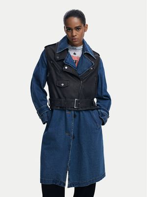 Płaszcz damski jesienny casual Desigual ze sklepu: MODIVO w kategorii: Płaszcze damskie - zdjęcie WP-EBWP-BKLVO-LN0_0000305491633