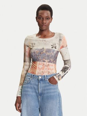 Bluzka damska wiosenna Desigual ze sklepu: MODIVO w kategorii: Bluzki damskie - zdjęcie WP-EBWP-BKLVO-LN0_0000305498366