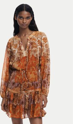 Sukienka Desigual ze sklepu: MODIVO w kategorii: Sukienki - zdjęcie WP-EBWP-BKLVO-LN0_0000305498632