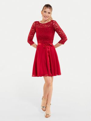 Sukienka elegancka Swing ze sklepu: MODIVO w kategorii: Sukienki - zdjęcie WP-EBWP-BKLVO-LN0_0000305520142