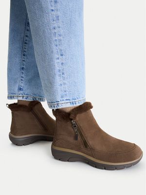 Botki jesienne Skechers ze sklepu: MODIVO w kategorii: Botki
