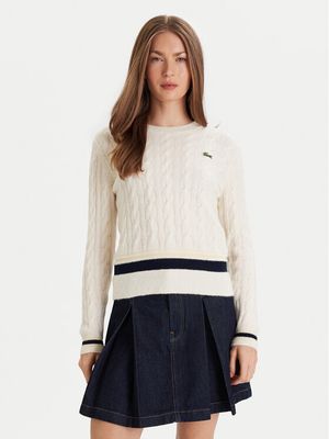 Sweter damski na zimę Lacoste ze sklepu: MODIVO w kategorii: Swetry damskie - zdjęcie WP-EBWP-BKLVO-LN0_0000305549105