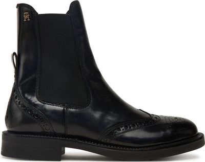 Botki jesienne Tommy Hilfiger ze sklepu: MODIVO w kategorii: Botki - zdjęcie WP-EBWP-BKLVO-LN0_0000305551108