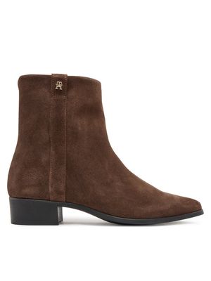 Botki jesienne Tommy Hilfiger ze sklepu: MODIVO w kategorii: Botki - zdjęcie WP-EBWP-BKLVO-LN0_0000305551801