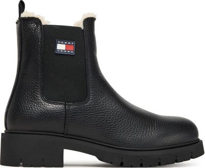 Botki jesienne Tommy Jeans ze sklepu: MODIVO w kategorii: Botki - zdjęcie WP-EBWP-BKLVO-LN0_0000305553485