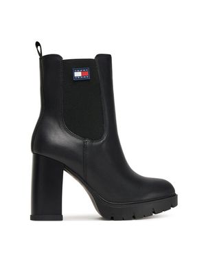 Botki jesienne Tommy Jeans ze sklepu: MODIVO w kategorii: Botki - zdjęcie WP-EBWP-BKLVO-LN0_0000305553553