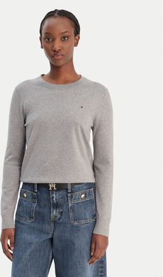Sweter damski Tommy Hilfiger ze sklepu: MODIVO w kategorii: Swetry damskie - zdjęcie WP-EBWP-BKLVO-LN0_0000305560575