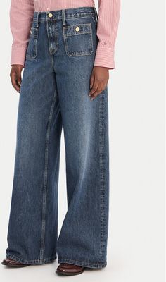 Jeansy damskie na wiosnę casual Tommy Hilfiger ze sklepu: MODIVO w kategorii: Jeansy damskie - zdjęcie WP-EBWP-BKLVO-LN0_0000305561350