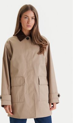 Płaszcz damski casual Tommy Hilfiger ze sklepu: MODIVO w kategorii: Płaszcze damskie - zdjęcie WP-EBWP-BKLVO-LN0_0000305561510