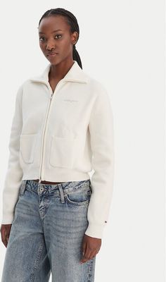 Tommy Jeans - Bluza damska jesienna młodzieżowa ze sklepu: MODIVO w kategorii: Bluzy damskie - zdjęcie WP-EBWP-BKLVO-LN0_0000305563583