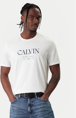T-shirt męski w stylu młodzieżowym Calvin Klein ze sklepu: MODIVO w kategorii: T-shirty męskie - zdjęcie WP-EBWP-BKLVO-LN0_0000305567765