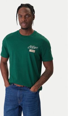 T-shirt męski na wiosnę Tommy Hilfiger ze sklepu: MODIVO w kategorii: T-shirty męskie - zdjęcie WP-EBWP-BKLVO-LN0_0000305569240