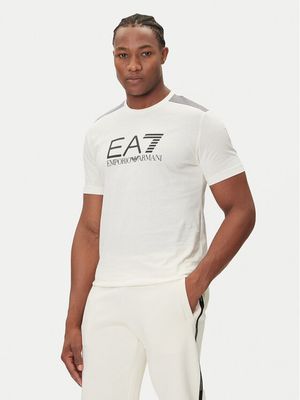 T-shirt męski w stylu młodzieżowym EA7 Emporio Armani ze sklepu: MODIVO w kategorii: T-shirty męskie - zdjęcie WP-EBWP-BKLVO-LN0_0000305571335