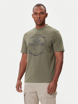 T-shirt męski Napapijri ze sklepu: MODIVO w kategorii: T-shirty męskie - zdjęcie WP-EBWP-BKLVO-LN0_0000305572219