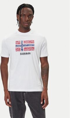 T-shirt męski Napapijri ze sklepu: MODIVO w kategorii: T-shirty męskie - zdjęcie WP-EBWP-BKLVO-LN0_0000305572783